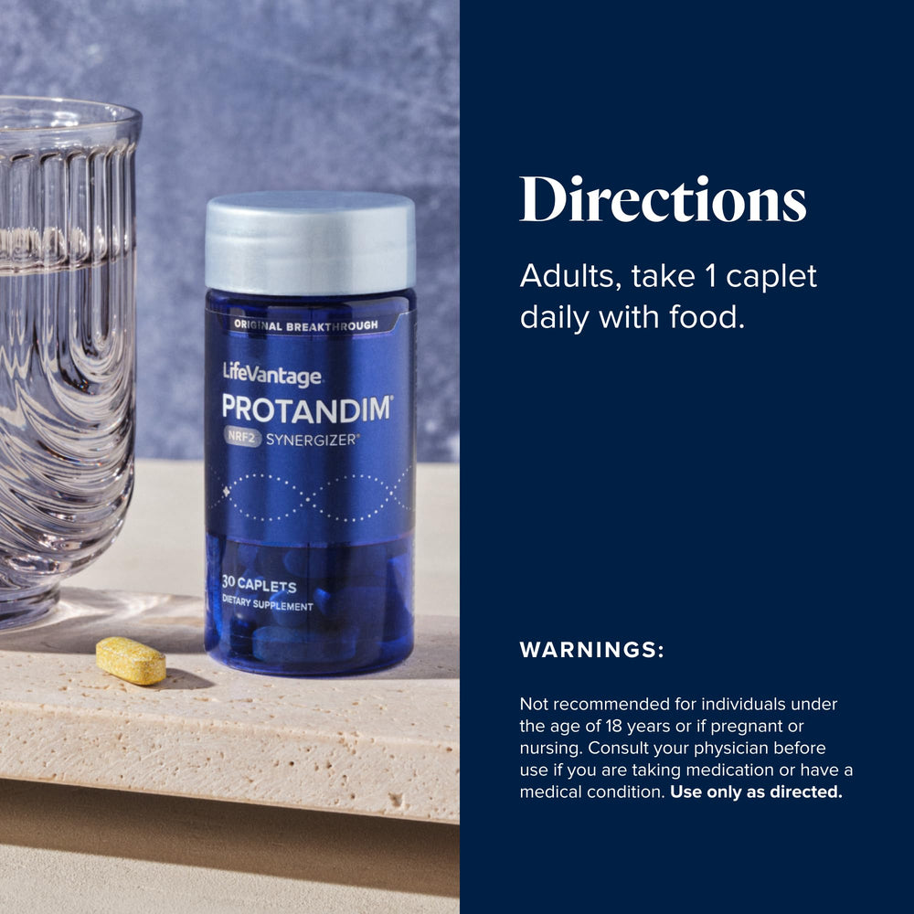 LifeVantage Protandim Nrf2 Synergizer packshot with three bottles for multi-pack convenience.
