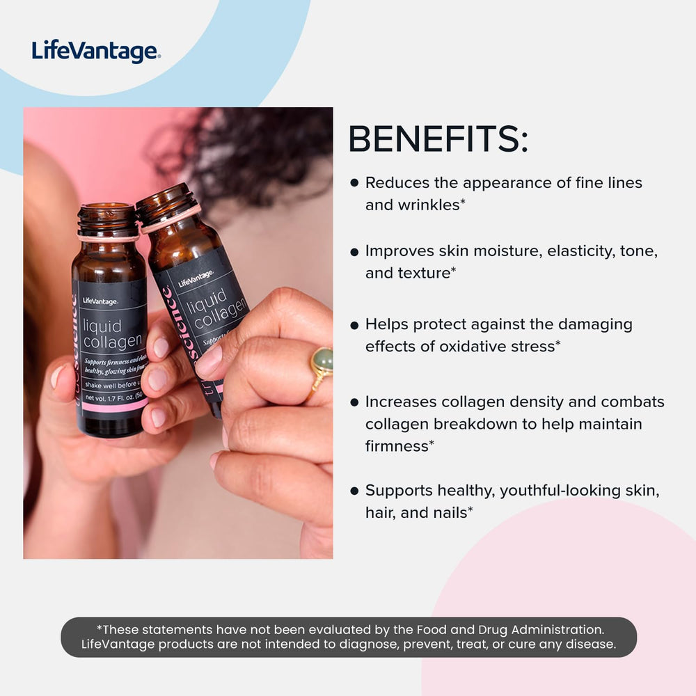 LifeVantage TrueScience packaging shows 10 bottles ready for consistent use