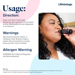 LifeVantage TrueScience bottle with quinoa and citrus extracts for antioxidant support