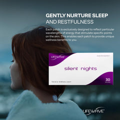 LifeWave evening routine with hydration reminder, supporting comfortable nights.