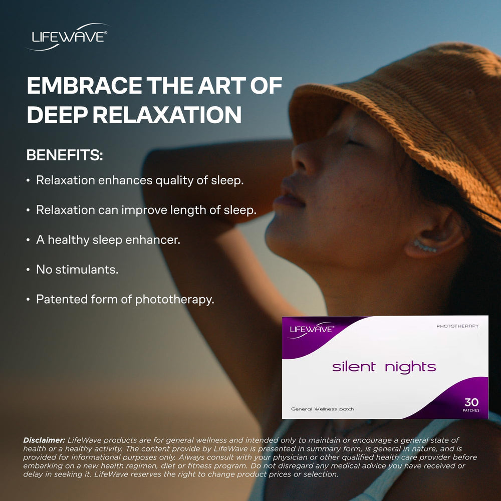 LifeWave patch being applied to clean skin for simple nightly wear.