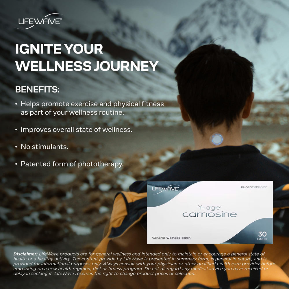 LifeWave patches featured on a sleeve for active living.