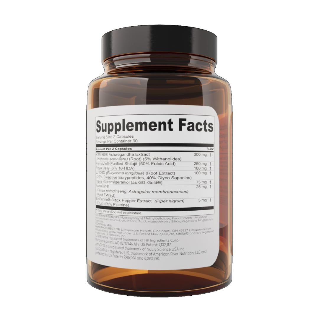 Lifexposure Health energy and stamina capsules ideal for daily workouts