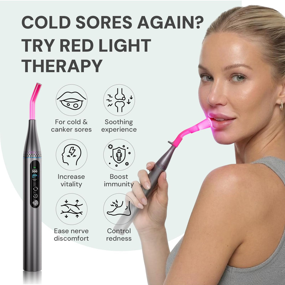 LifeZoom 3-in-1 red light wand enabling broader and targeted therapy modes.