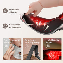 Adjustable strap on LifeZoom mask provides secure, comfortable wear during sessions.