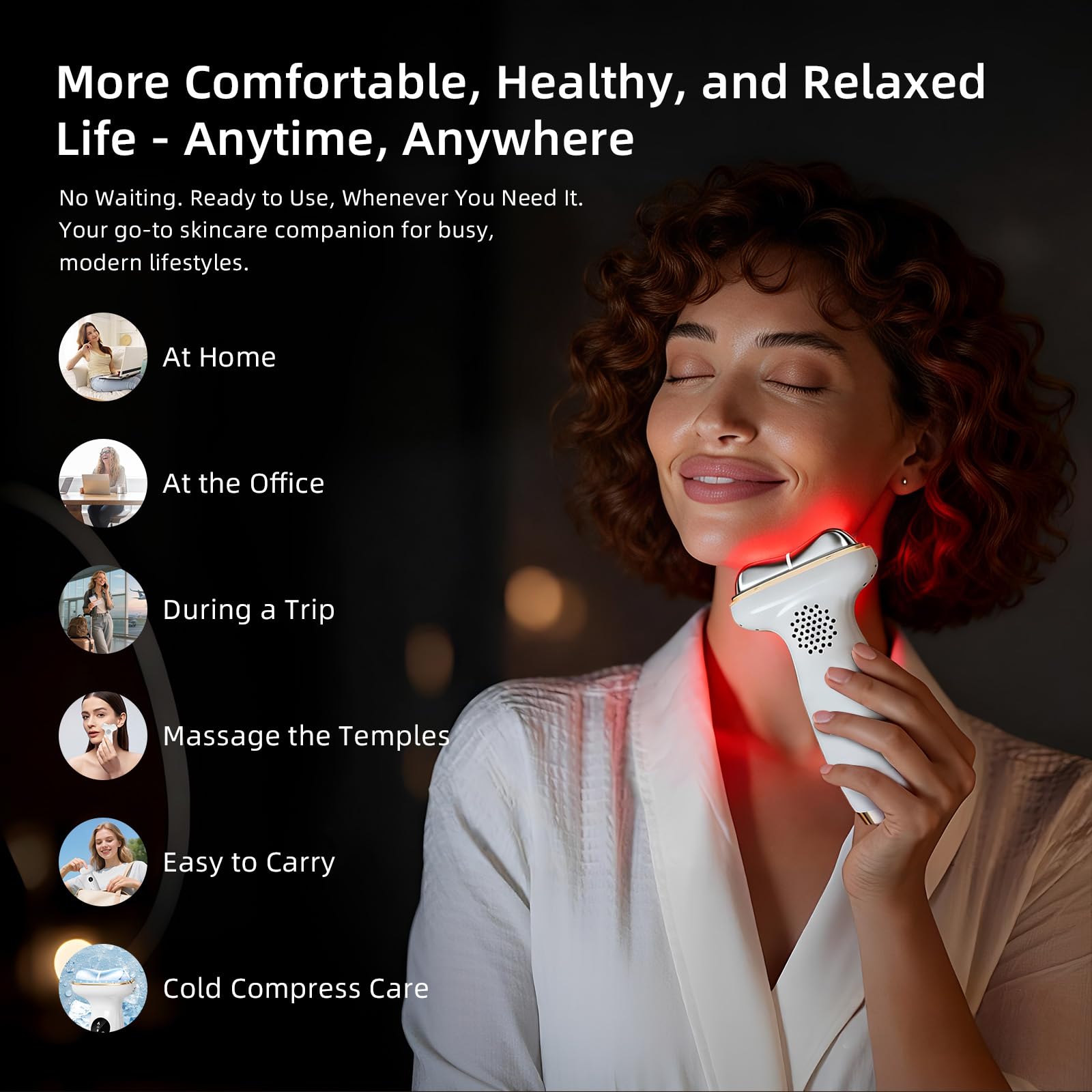Lifiora daily home spa device for easy skincare and absorption.