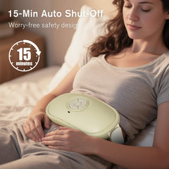 Lifiora portable stomach massage in use, demonstrating on-the-go digestive comfort.