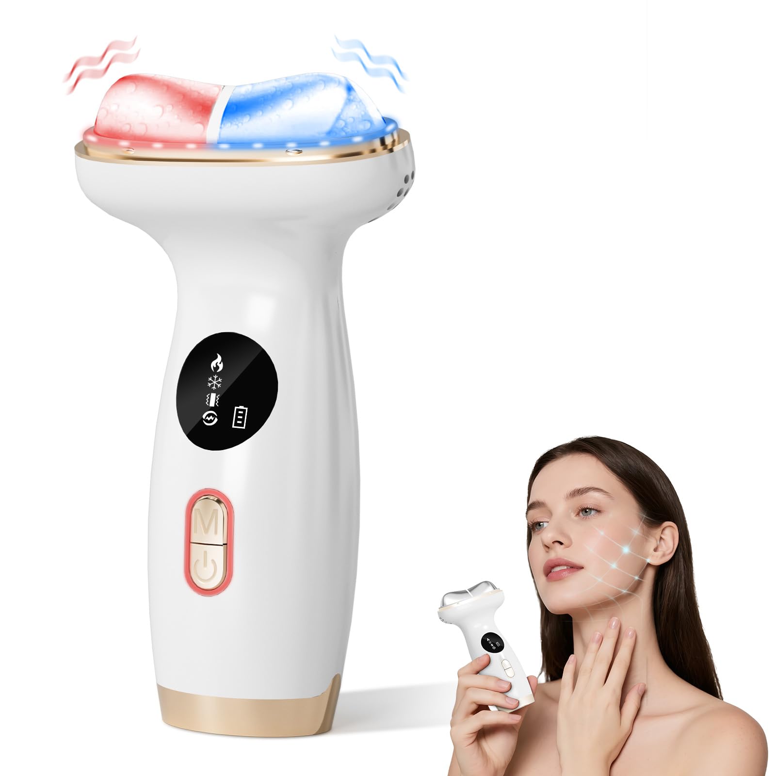 Lifiora red light face neck massager for at-home spa-like relaxation.