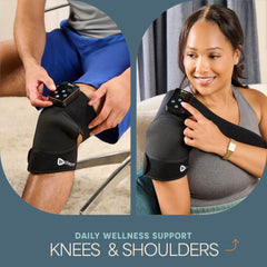 LifePro 850nm infrared LED penetrates to warm the knee area gently.