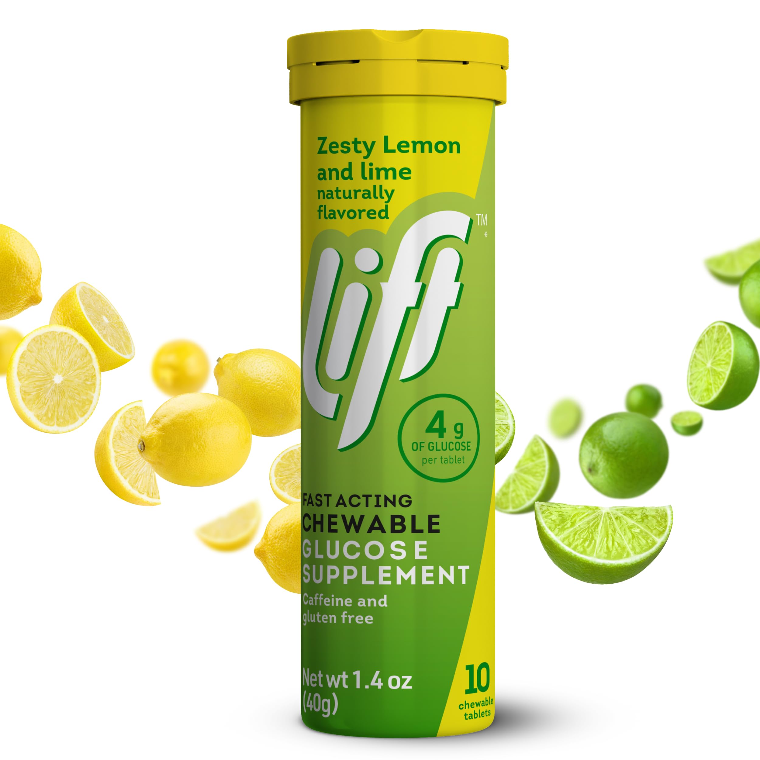 Lift Glucose packaging shows vegetarian and vegan suitability