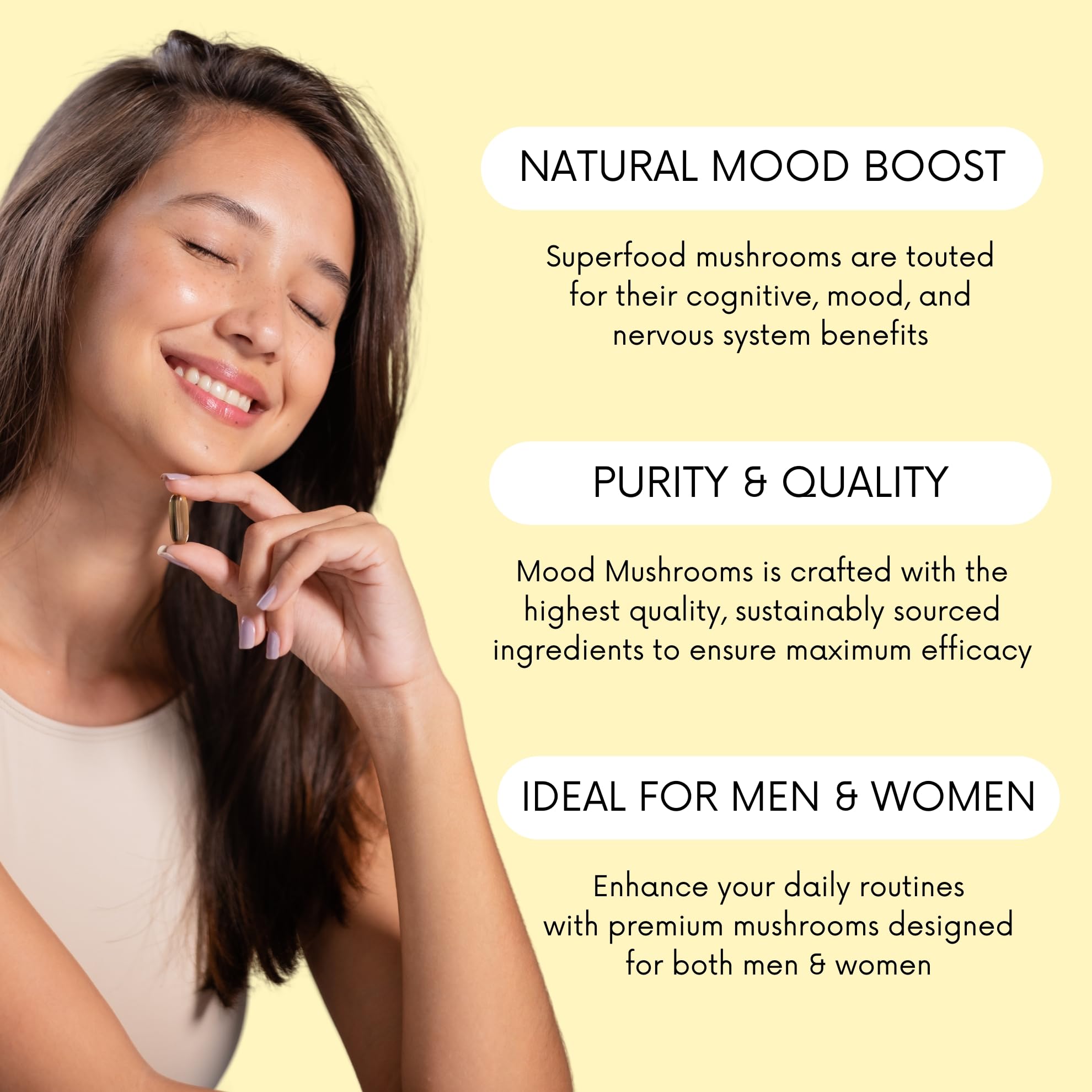 Lifted Naturals Mood Mushrooms pour, demonstrating easy dosage practice.