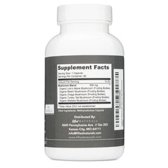 Lifted Naturals Mood Mushrooms whole fruiting bodies, shows quality basis.