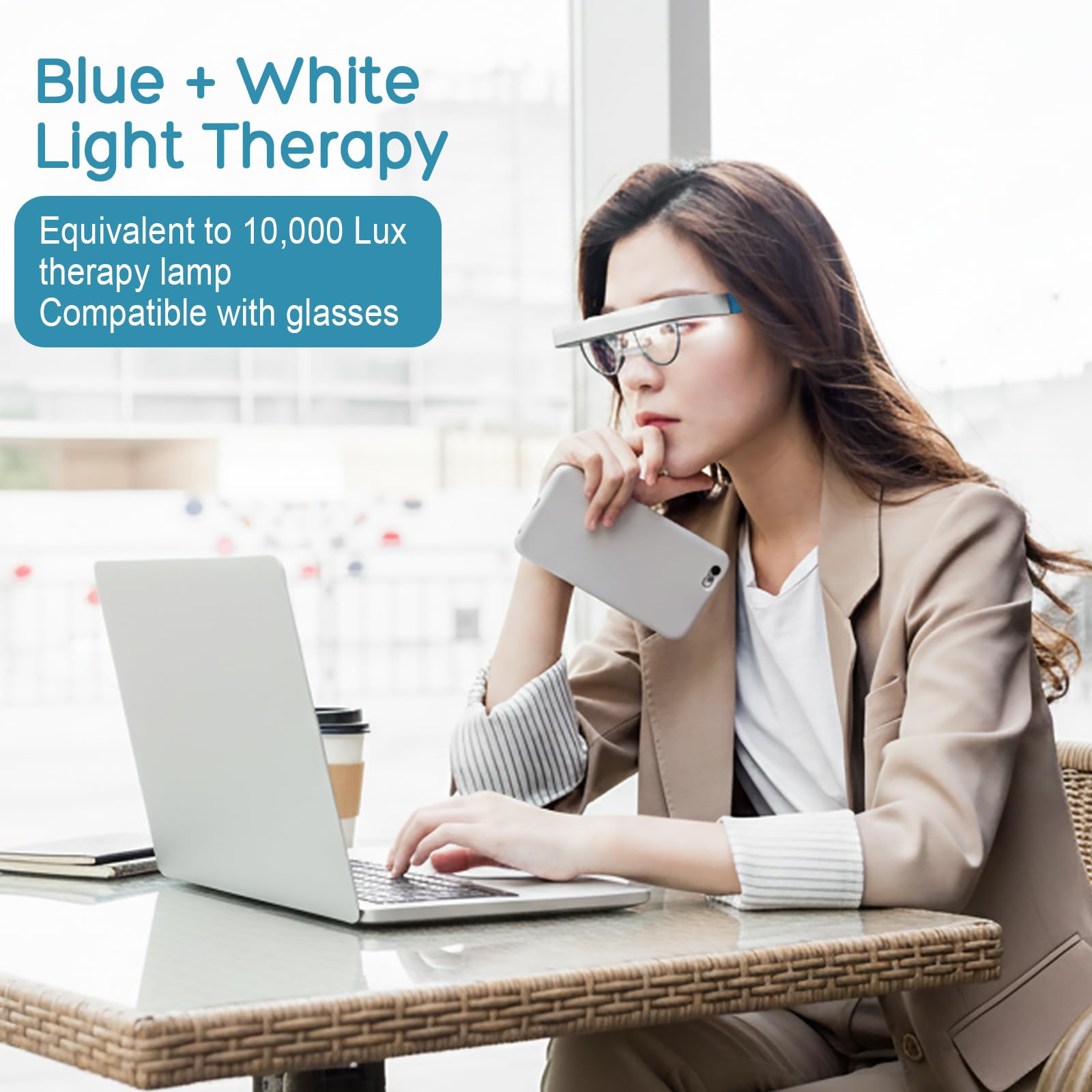 Light Therapy Glasses built-in timer for flexible session lengths.