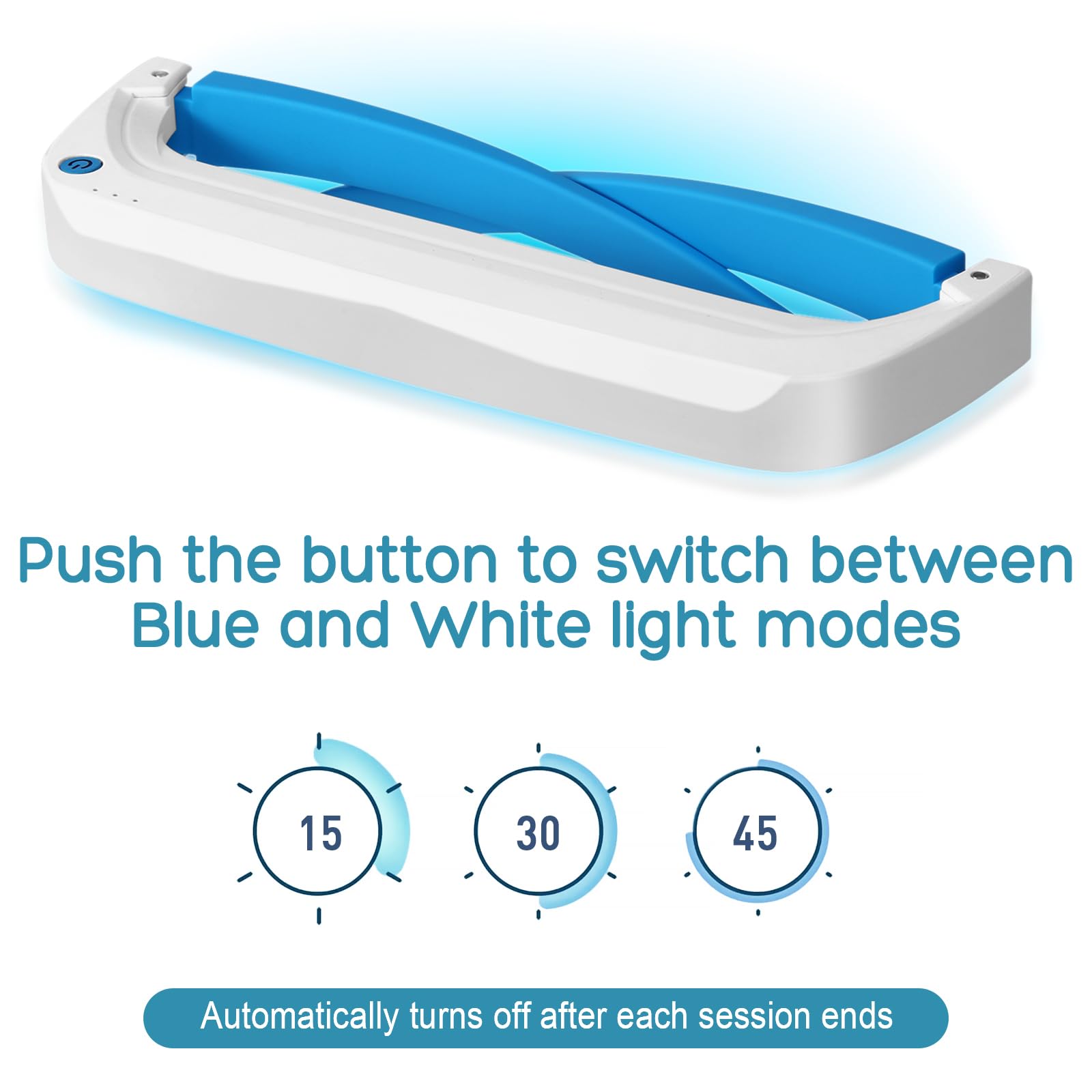 Light Therapy Glasses eye-safe blue light with IEC certification.
