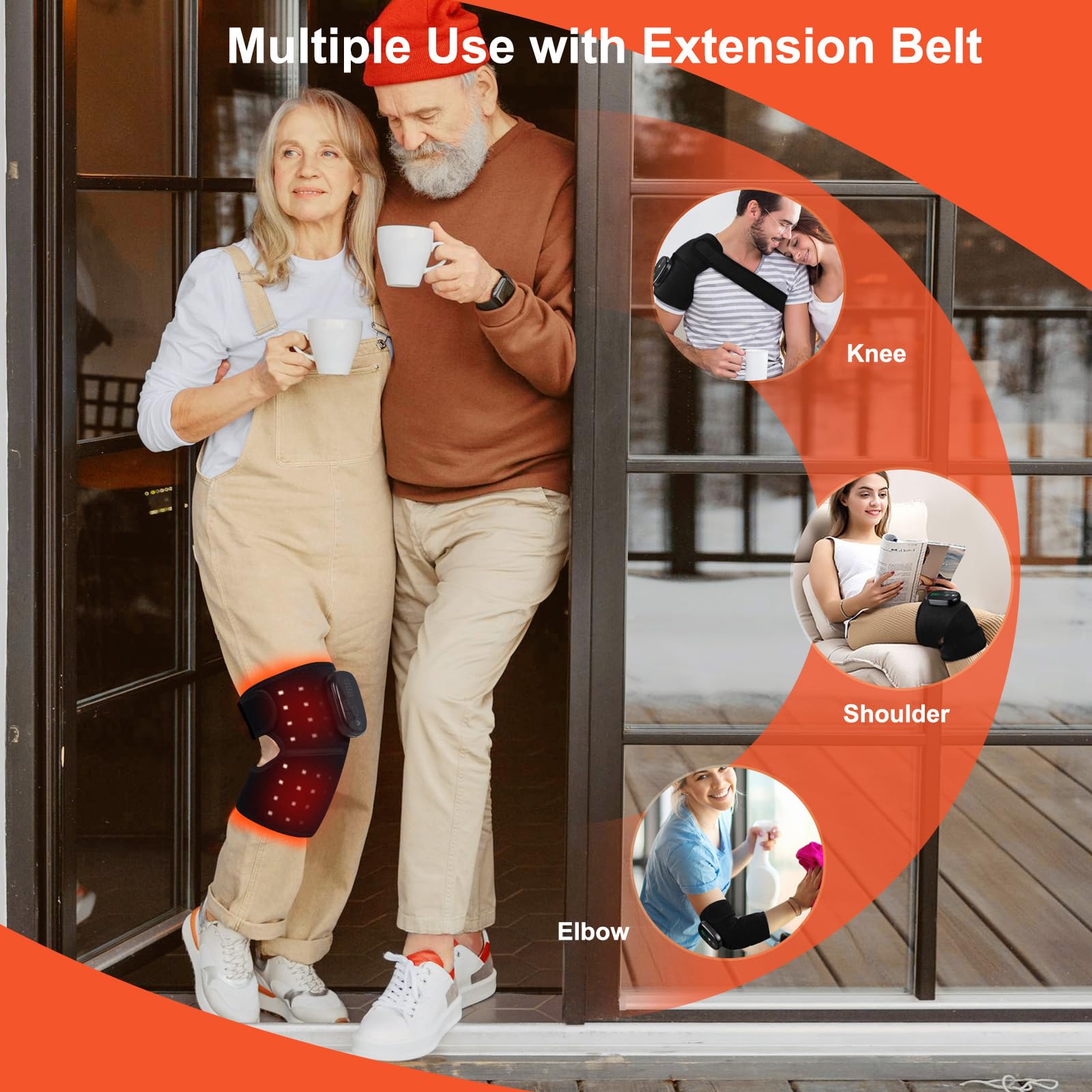 LightinMax knee brace touch-screen control panel for simple operation