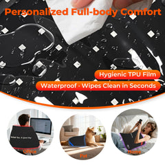 LIGHTIUM therapy pad with adjustable velcro straps for secure full-body wrapping.
