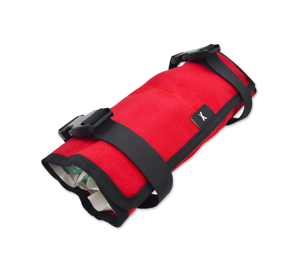 Lightning X Airway Roll Kit laid flat showing organized gear bag for easy deployment.