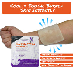 Lightning X box of 20 burn dressings for ready, portable first-aid kits