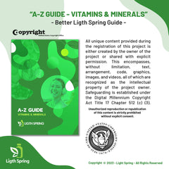 LightSpring label detail highlighting vitamin C and plant-based ingredients.