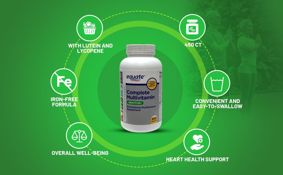 LightSpring Equate bottle label emphasizes a 450-count bundle for sustained use.