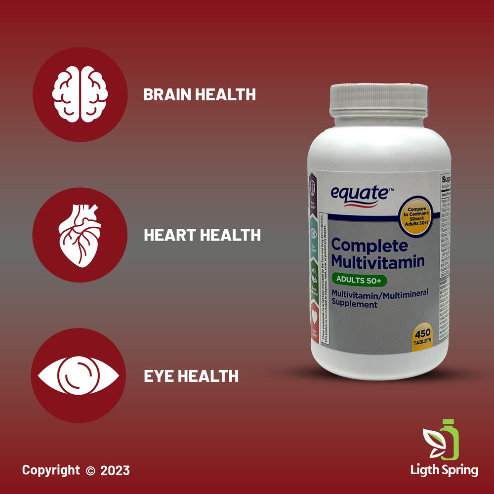 LightSpring Equate ingredient icons showcase diverse vitamins and minerals included.
