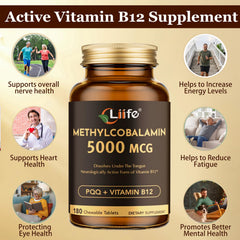 LIIFE chewable tablets close-up showing texture and easy handling.
