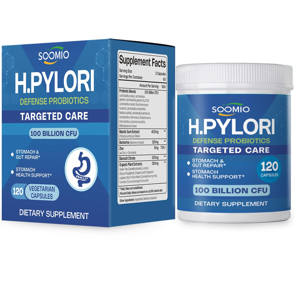 LIISKYY H.Pylori Support Probiotic bottle front promotes gut balance