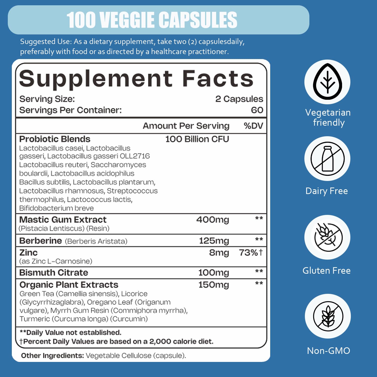 LIISKYY capsules close-up show high potency for gut microflora