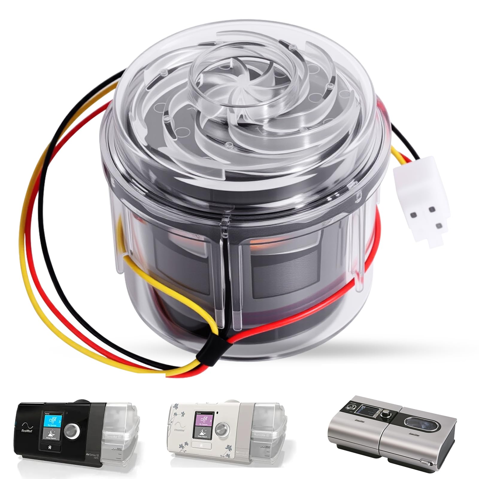 LiL DiHo CPAP motor close-up, durable replacement part for AirSense devices.