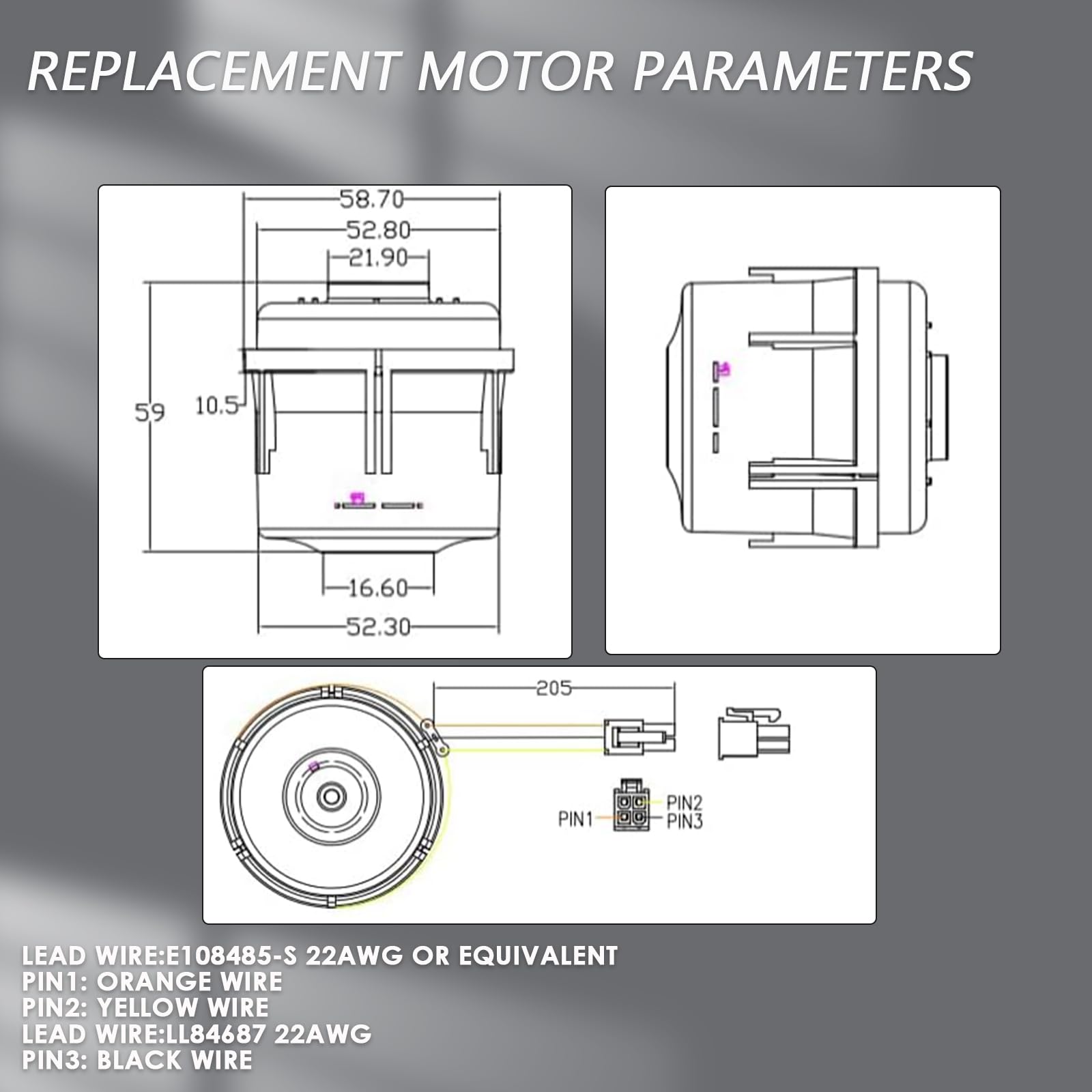 LiL DiHo AirSense motor test-fit image, ensures proper alignment.