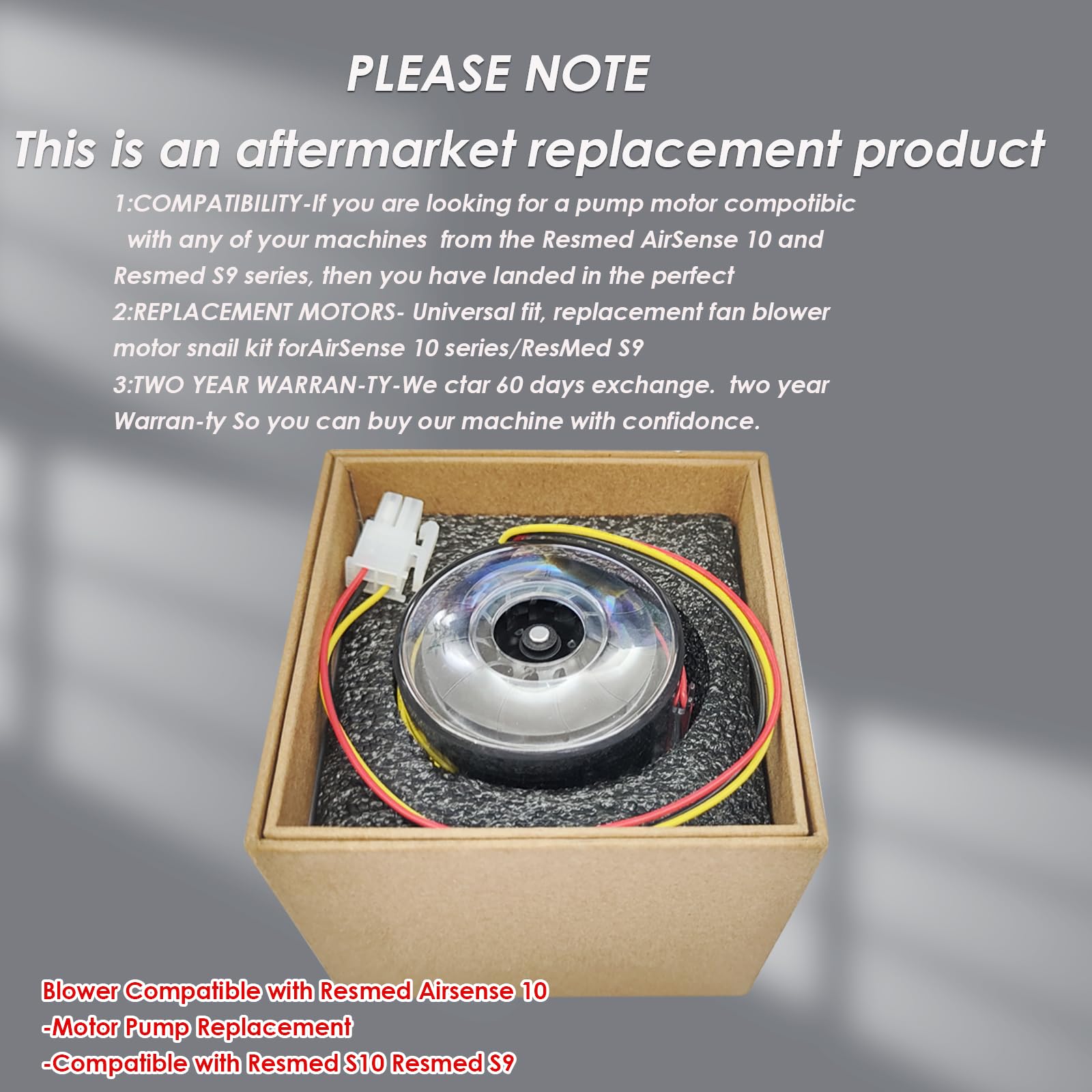 LiL DiHo warranty and support for CPAP motor replacements