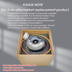 LiL DiHo warranty and support for CPAP motor replacements