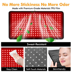LILIAOTHERA red light therapy pad 33W power supports efficient sessions