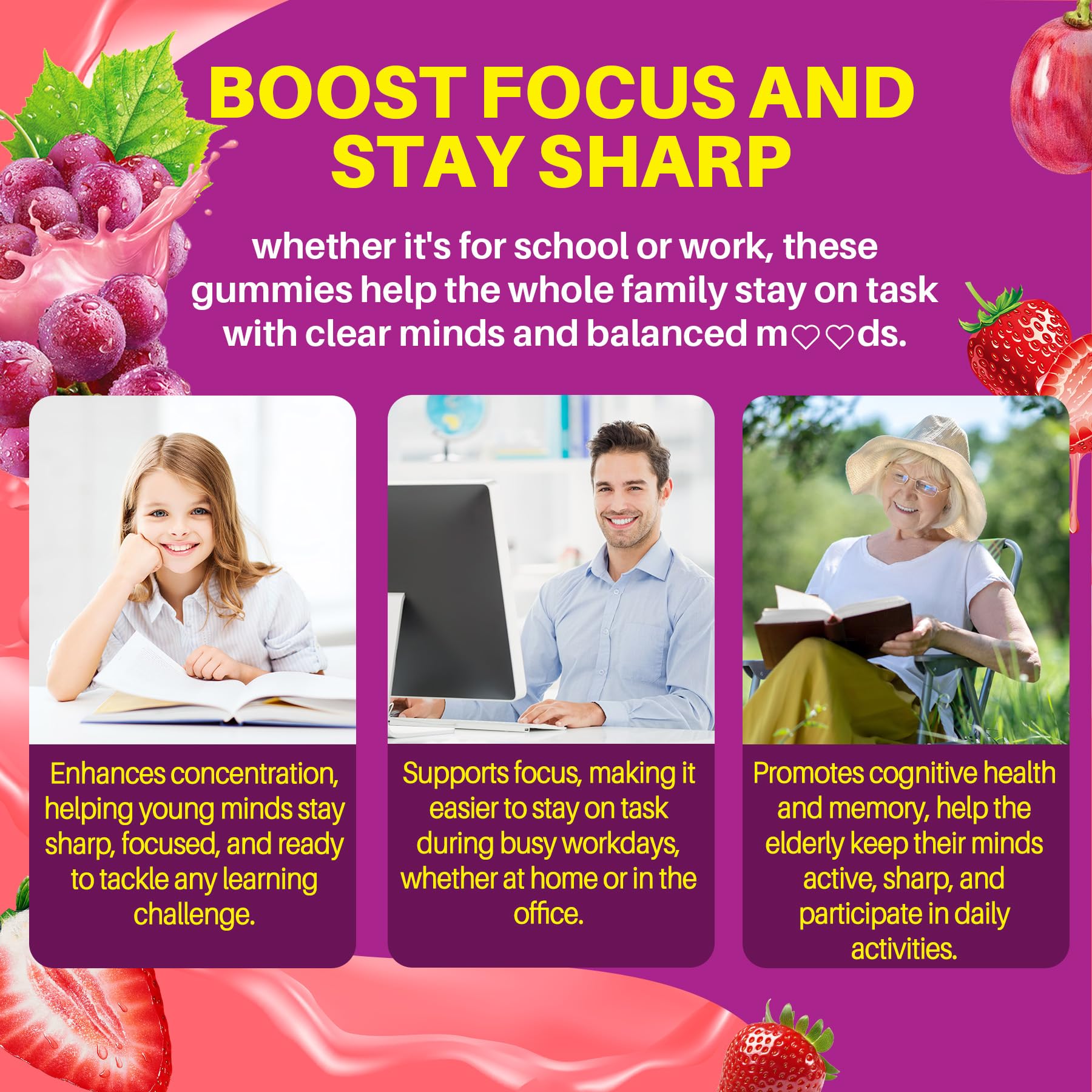 Ingredient glass with 5HTP and Ashwagandha highlighting natural extracts in LILICARE gummies.