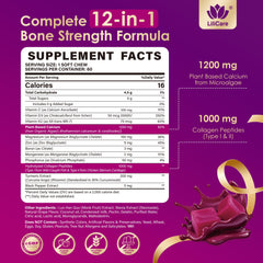 LILICARE texture closeup shows creamy chew with collagen