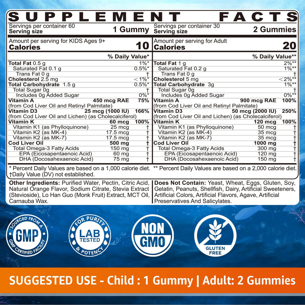 LILICARE gummies kids serving pack may support cognitive development and growth