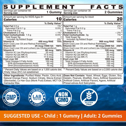 LILICARE gummies kids serving pack may support cognitive development and growth
