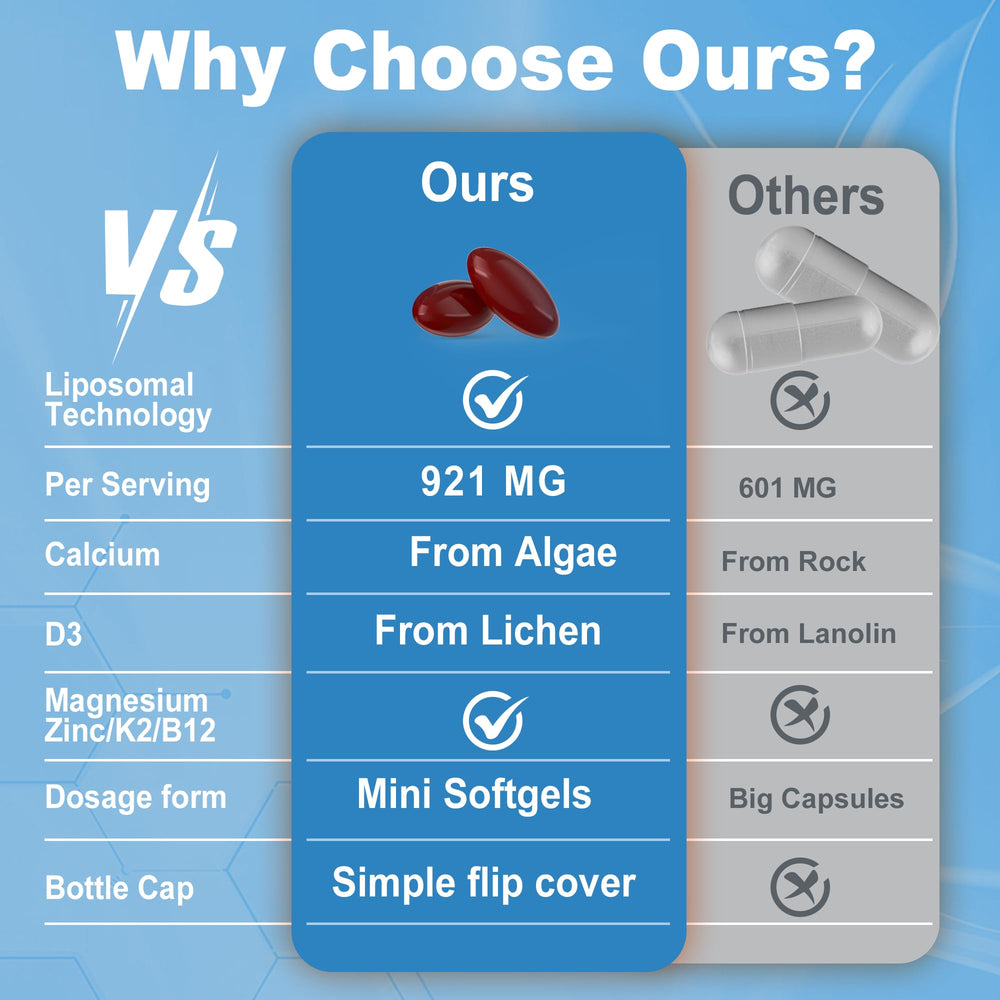 LILICARE label shows D3 5000 IU and K2 MK7 details.
