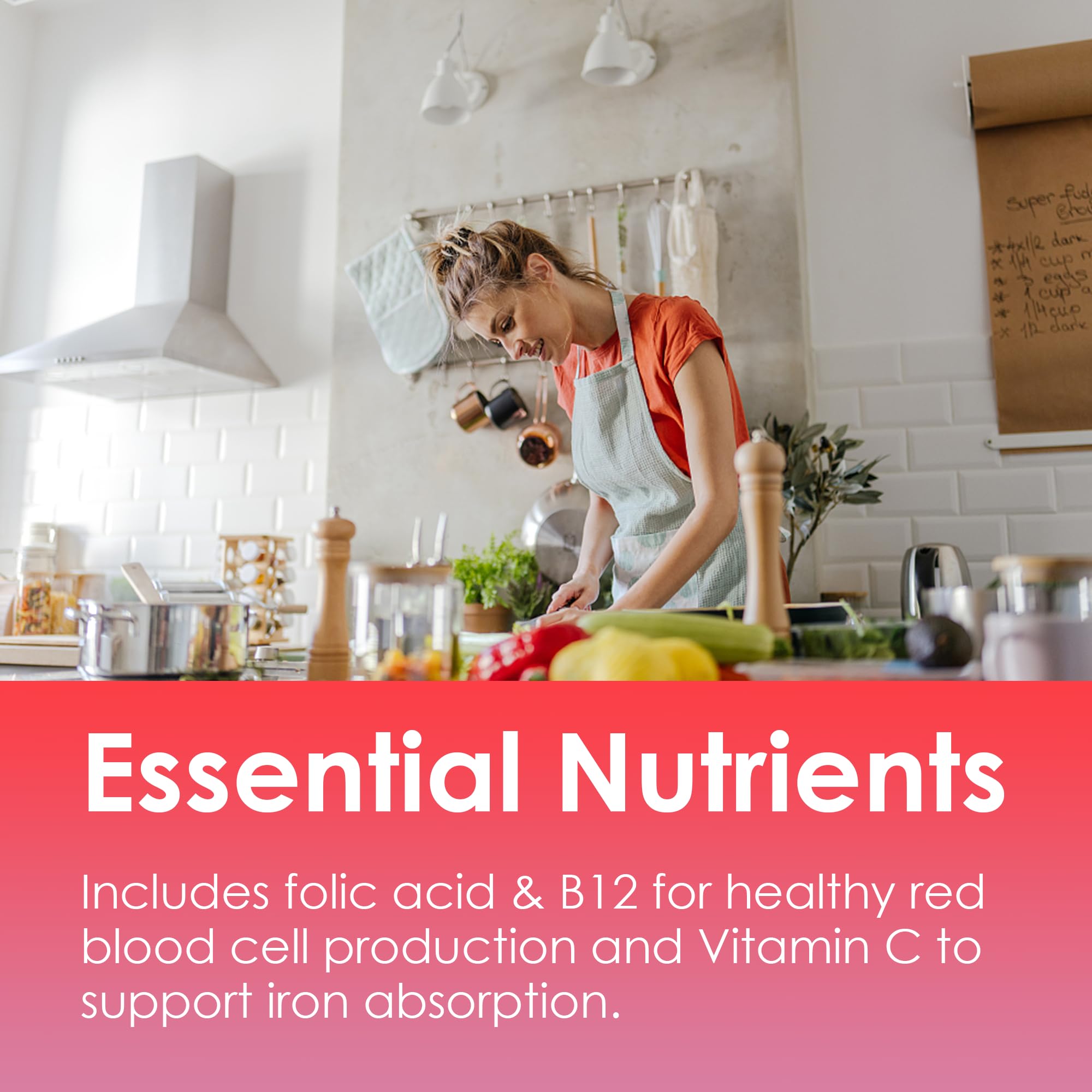 LILICARE Iron Gummies night-use icon hints easy evening routine.