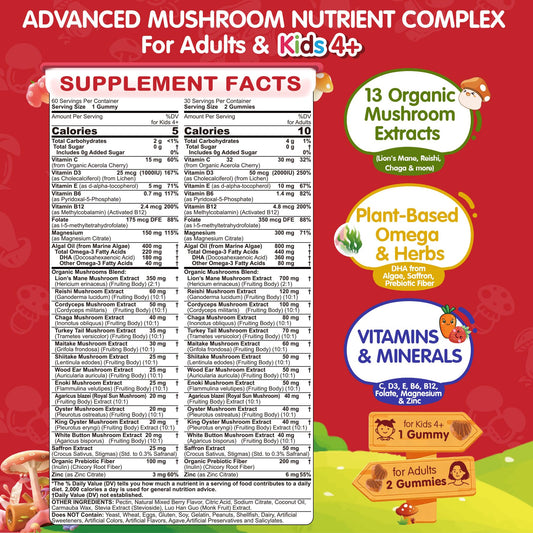 LILICARE kids-focus gummies image emphasizes daily support for concentration and learning