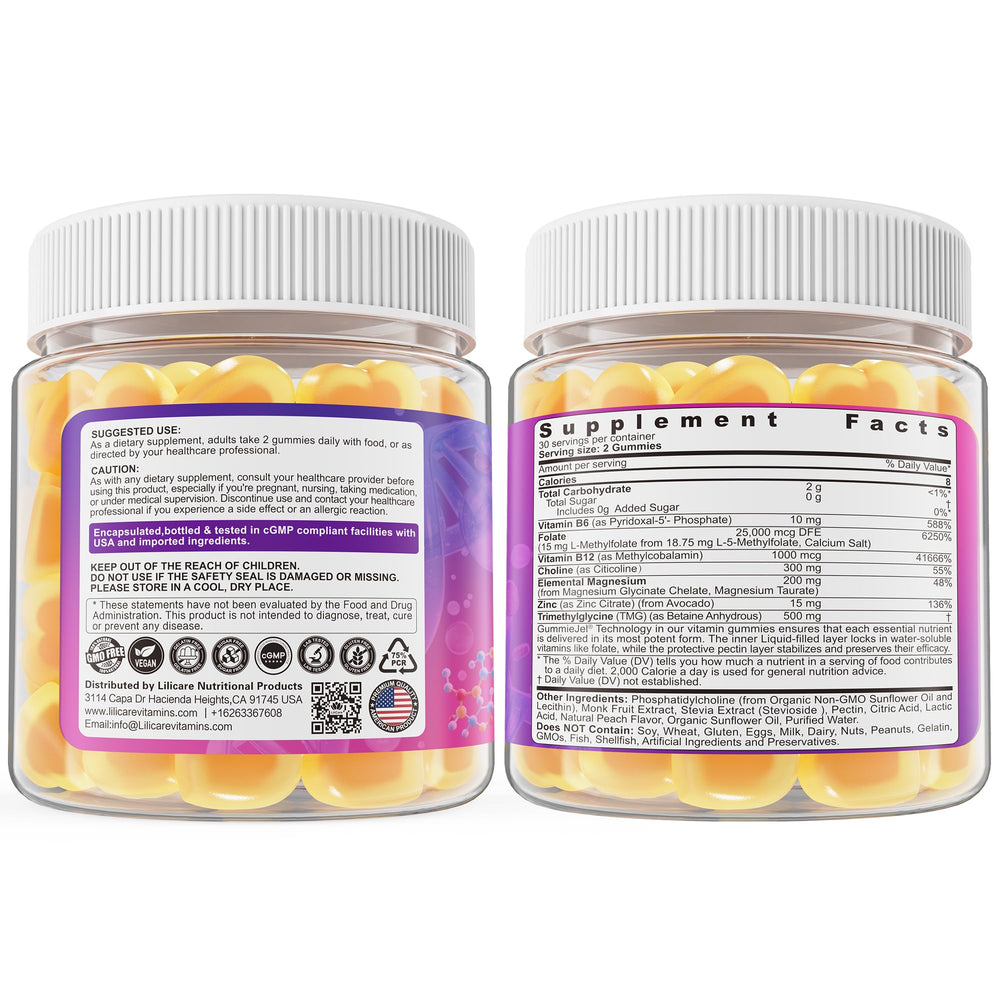 LILICARE serving shot implies a tasty, methylation-supporting daily habit.