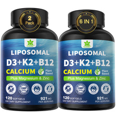 LILICARE liposomal D3 K2 calcium softgel bottle prioritizing enhanced absorption.