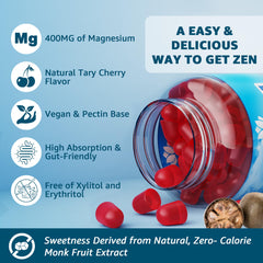 LILICARE magnesium complex gummies are vegan and sugar-free with monk fruit sweetener.