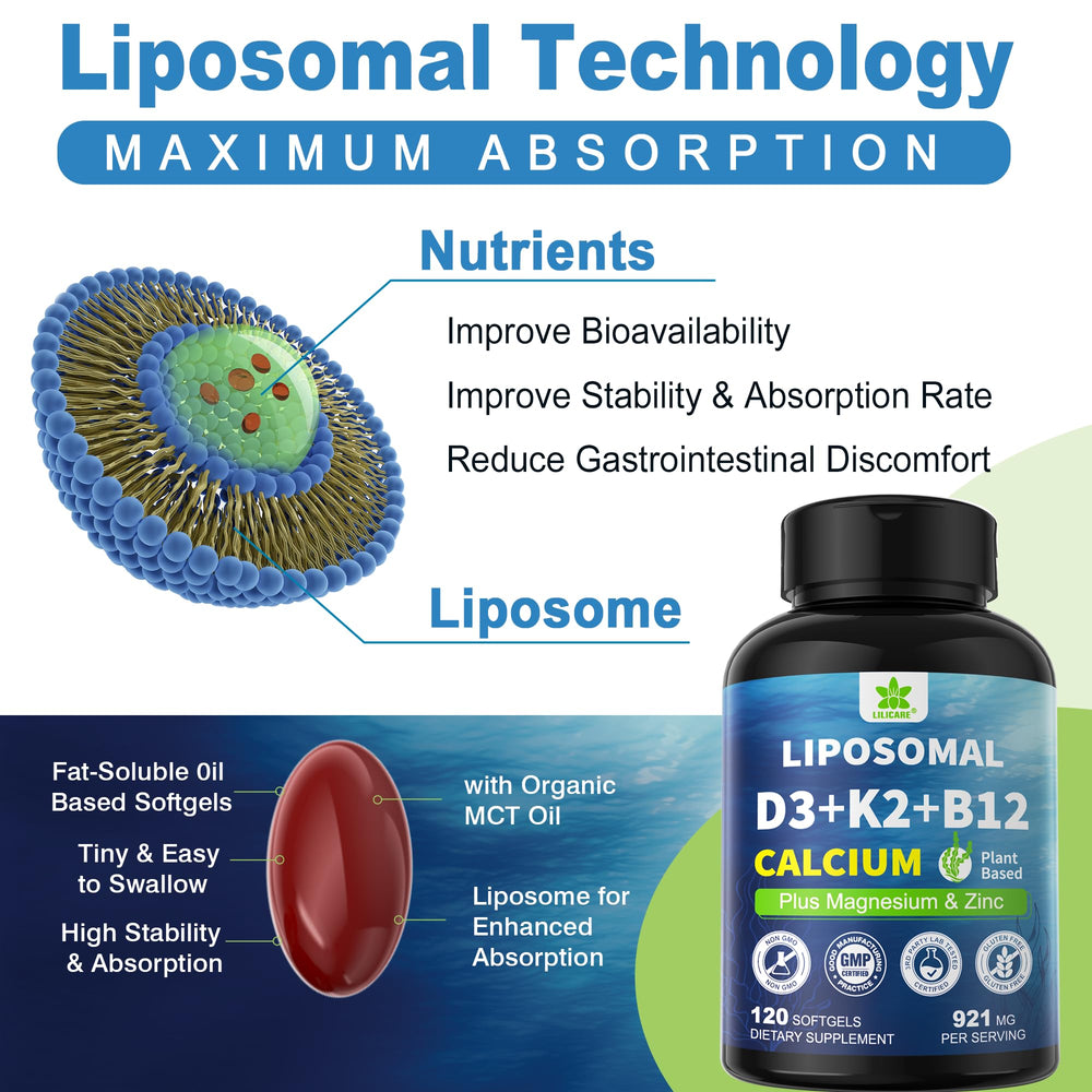 LILICARE magnesium zinc blend on label illustrating mineral balance for absorption.