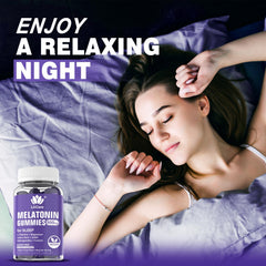 LILICARE Melatonin gummies grape flavor label emphasizes restful evenings.