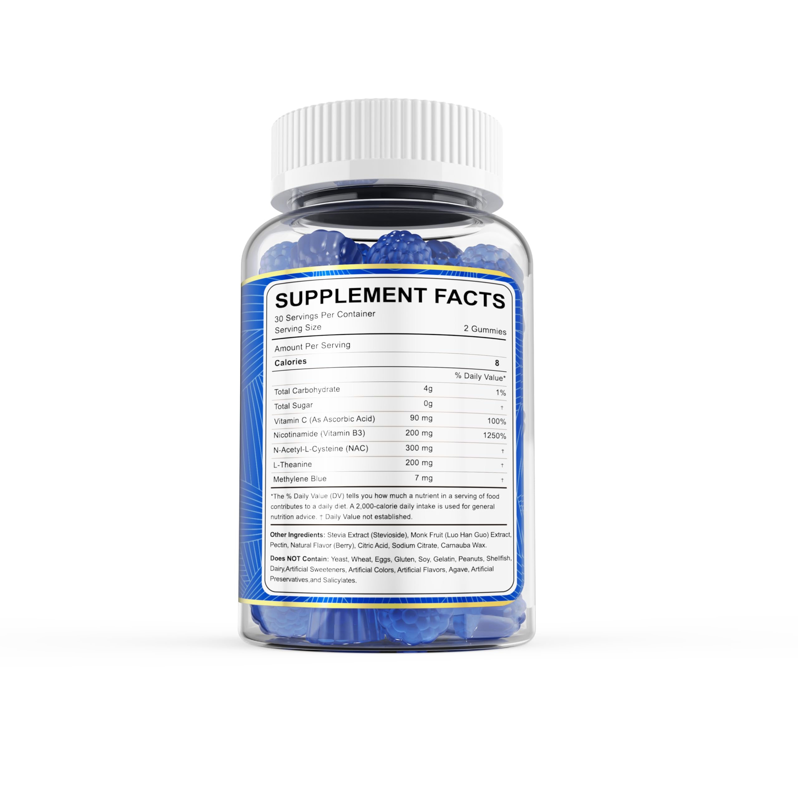 LILICARE Methylene Blue Gummies used during study or work session for focus.