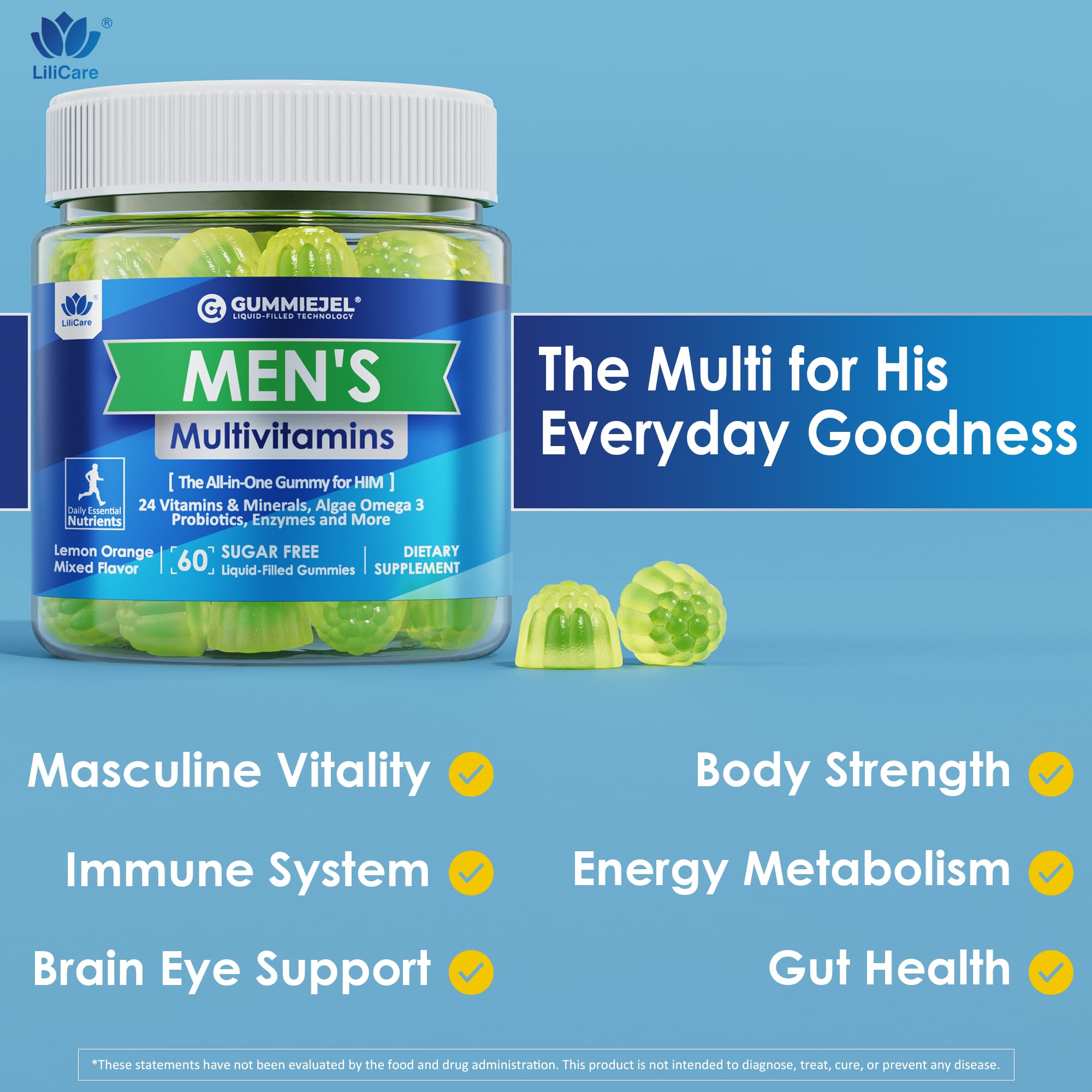 LILICARE probiotics 80Billion blend supports gut-friendly balance