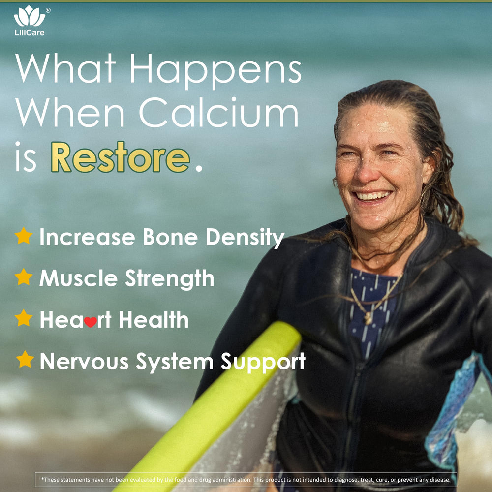 LILICARE vegan-certified logo reinforces plant-based calcium source from red algae