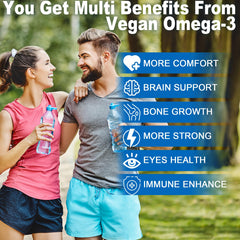 LILICARE 2 gummies daily for convenient, plant-based omega-3.