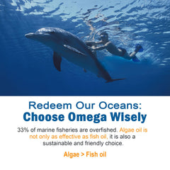 LILICARE 1280mg total omega-3 from algae, with EPA plus DHA balance.